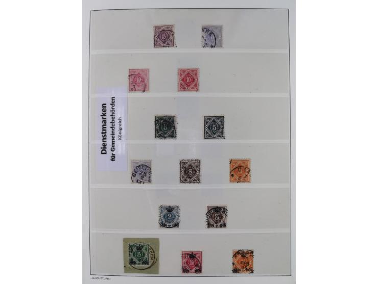 Baden bis Württemberg, reichhaltige 3-bändige Sammlung, ungebraucht und gestempelt sowie mit zahlreichen Briefen. Dabei u.a. 