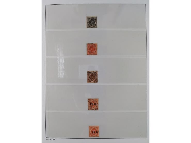 Baden bis Württemberg, reichhaltige 3-bändige Sammlung, ungebraucht und gestempelt sowie mit zahlreichen Briefen. Dabei u.a. 