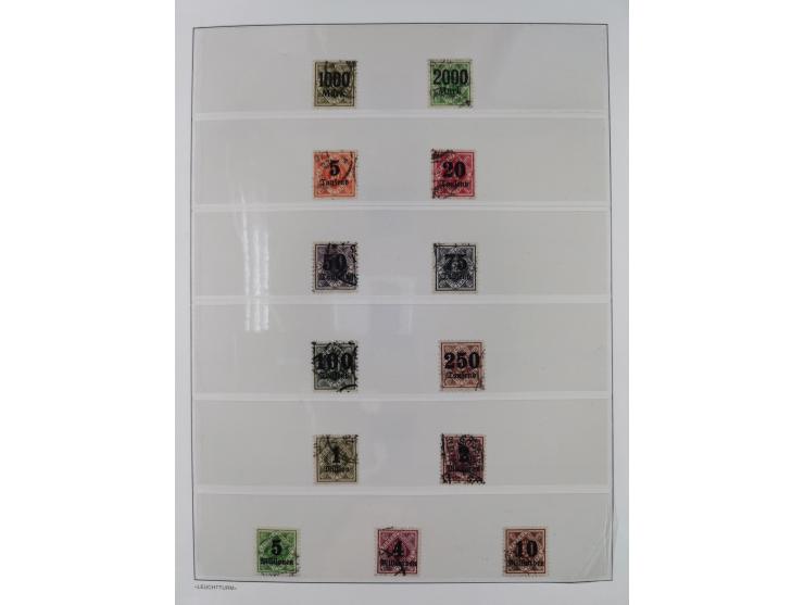 Baden bis Württemberg, reichhaltige 3-bändige Sammlung, ungebraucht und gestempelt sowie mit zahlreichen Briefen. Dabei u.a. 