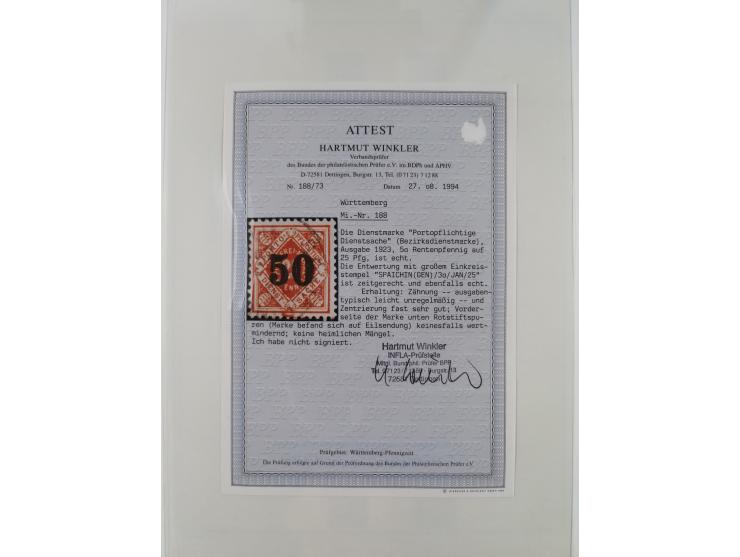 Baden bis Württemberg, reichhaltige 3-bändige Sammlung, ungebraucht und gestempelt sowie mit zahlreichen Briefen. Dabei u.a. 