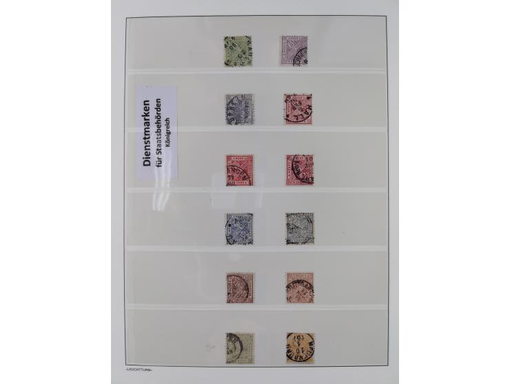 Baden bis Württemberg, reichhaltige 3-bändige Sammlung, ungebraucht und gestempelt sowie mit zahlreichen Briefen. Dabei u.a. 