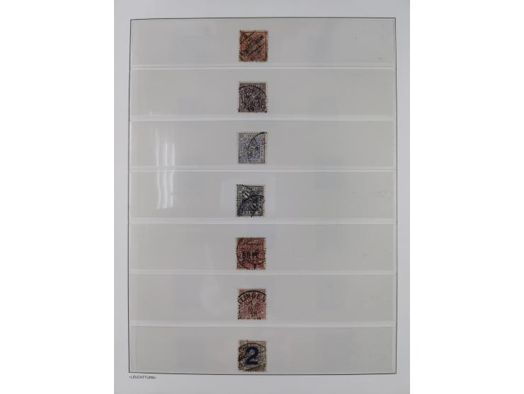 Baden bis Württemberg, reichhaltige 3-bändige Sammlung, ungebraucht und gestempelt sowie mit zahlreichen Briefen. Dabei u.a. 