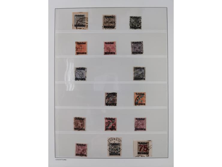 Baden bis Württemberg, reichhaltige 3-bändige Sammlung, ungebraucht und gestempelt sowie mit zahlreichen Briefen. Dabei u.a. 