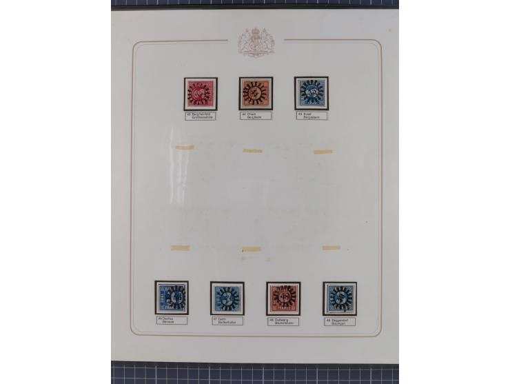 ABENSBERG bis ZWIESEL, 3-bändige Sammlung der geschlossenen Mühlradstempel mit weit über 600 Marken und Briefstücken und rund