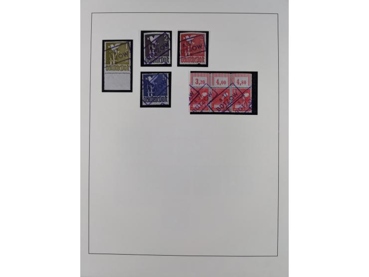 1948, Bezirkshandstempel, 2-bändige Sammlung mit hunderten von Einzelwerten und vielen Einheiten, postfrisch und wenig ungebr