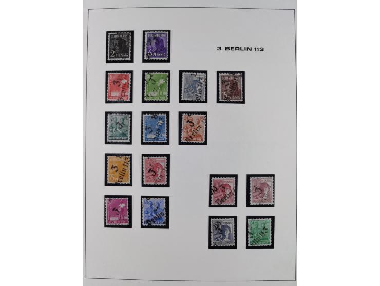 1948, Bezirkshandstempel, 2-bändige Sammlung mit hunderten von Einzelwerten und vielen Einheiten, postfrisch und wenig ungebr