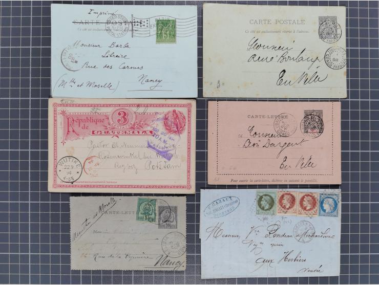 1860/1945 (approx.), old accumulation of several hundred letters, fronts, cards and postal stationery, including much oversea