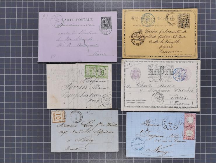 1860/1945 (approx.), old accumulation of several hundred letters, fronts, cards and postal stationery, including much oversea