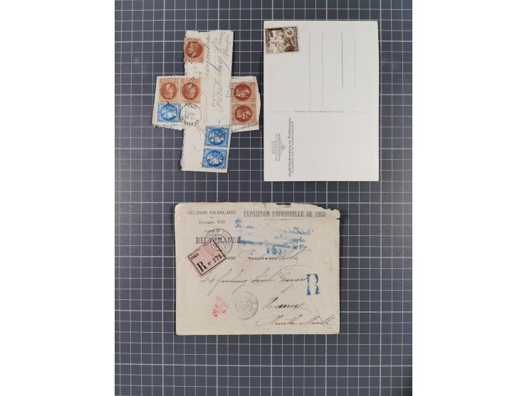 1860/1945 (approx.), old accumulation of several hundred letters, fronts, cards and postal stationery, including much oversea