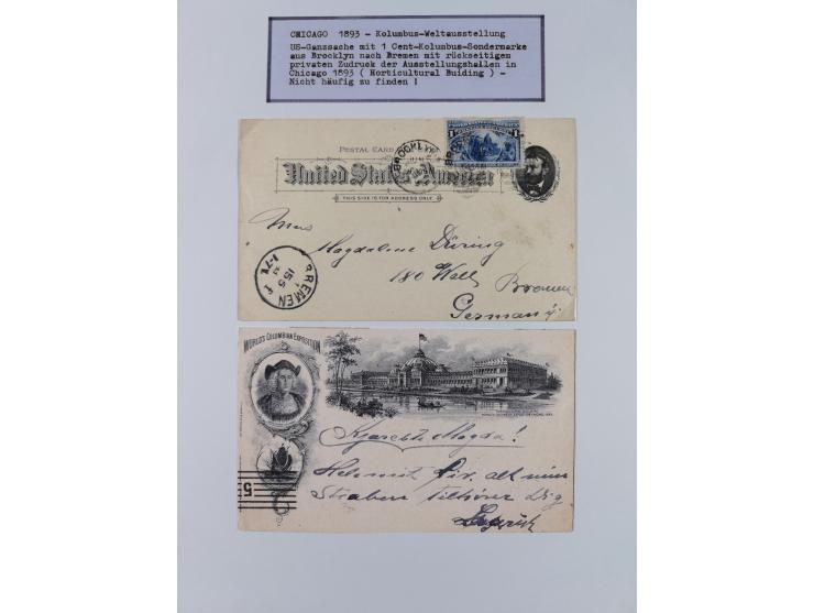 1897/1945, Zuschlags- und Wohltätigkeitsausgaben, interessante Sammlun, dabei Schweiz I-III und 117 FDC, USA Columbus-Satz (t