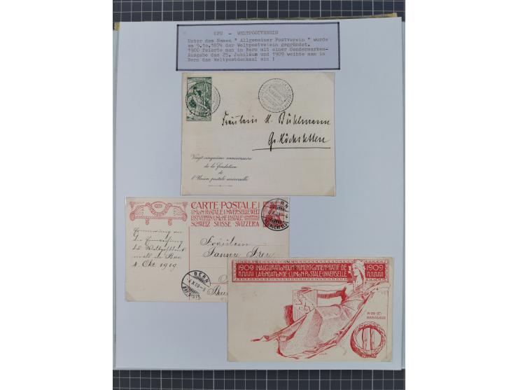 1897/1945, Zuschlags- und Wohltätigkeitsausgaben, interessante Sammlun, dabei Schweiz I-III und 117 FDC, USA Columbus-Satz (t