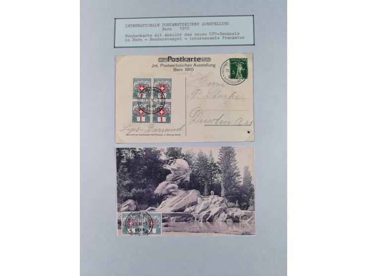 1897/1945, Zuschlags- und Wohltätigkeitsausgaben, interessante Sammlun, dabei Schweiz I-III und 117 FDC, USA Columbus-Satz (t