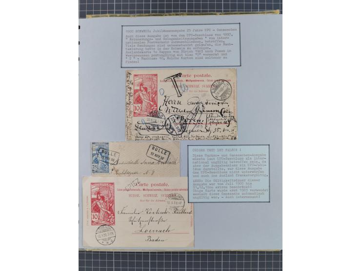 1897/1945, Zuschlags- und Wohltätigkeitsausgaben, interessante Sammlun, dabei Schweiz I-III und 117 FDC, USA Columbus-Satz (t