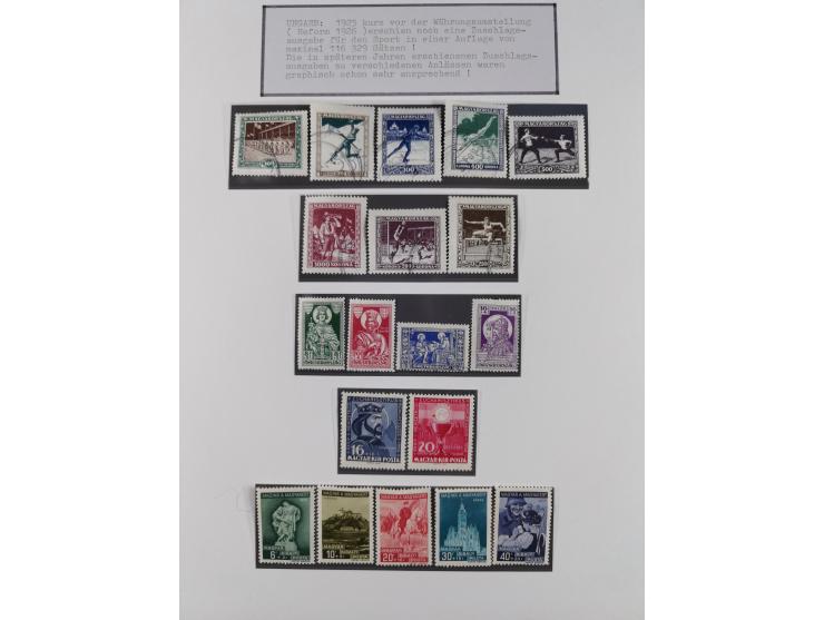 1897/1945, Zuschlags- und Wohltätigkeitsausgaben, interessante Sammlun, dabei Schweiz I-III und 117 FDC, USA Columbus-Satz (t