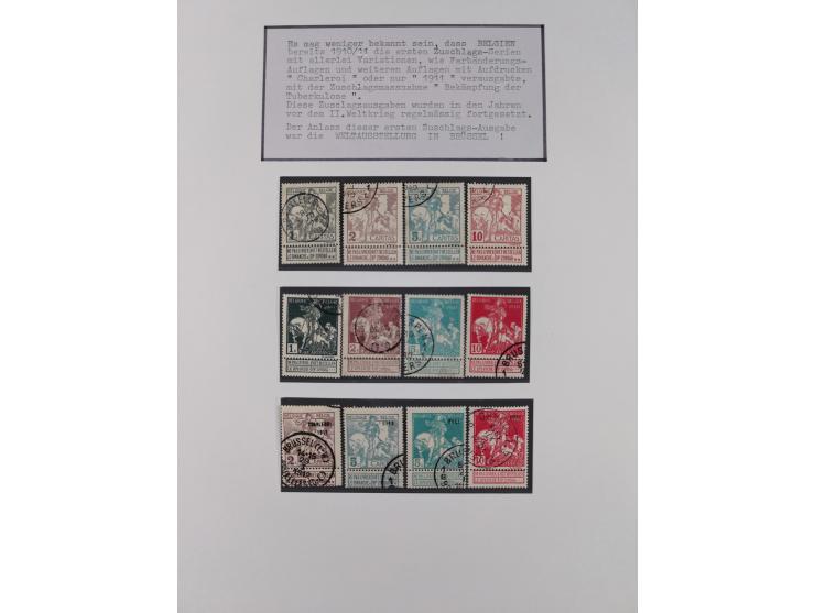 1897/1945, Zuschlags- und Wohltätigkeitsausgaben, interessante Sammlun, dabei Schweiz I-III und 117 FDC, USA Columbus-Satz (t