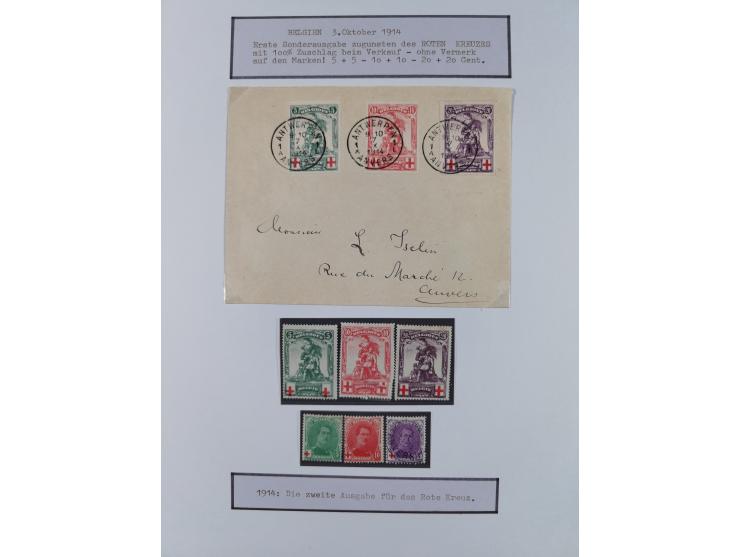 1897/1945, Zuschlags- und Wohltätigkeitsausgaben, interessante Sammlun, dabei Schweiz I-III und 117 FDC, USA Columbus-Satz (t