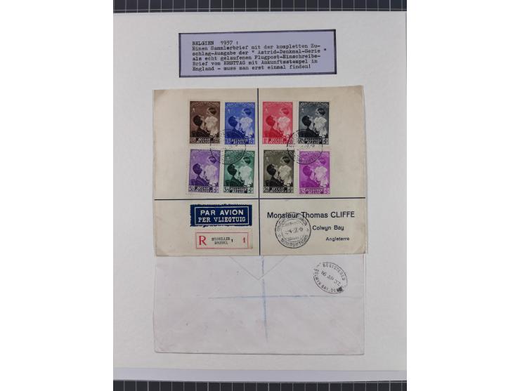 1897/1945, Zuschlags- und Wohltätigkeitsausgaben, interessante Sammlun, dabei Schweiz I-III und 117 FDC, USA Columbus-Satz (t