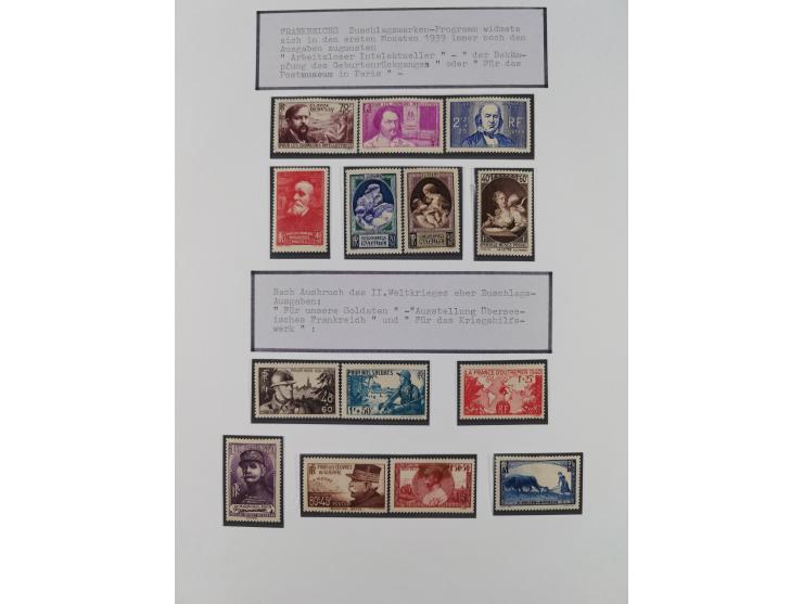 1897/1945, Zuschlags- und Wohltätigkeitsausgaben, interessante Sammlun, dabei Schweiz I-III und 117 FDC, USA Columbus-Satz (t