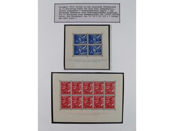 1897/1945, Zuschlags- und Wohltätigkeitsausgaben, interessante Sammlun, dabei Schweiz I-III und 117 FDC, USA Columbus-Satz (t