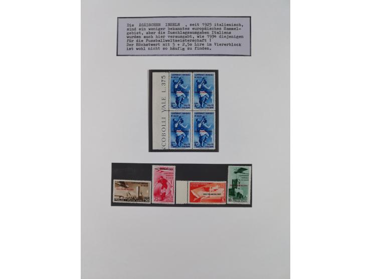 1897/1945, Zuschlags- und Wohltätigkeitsausgaben, interessante Sammlun, dabei Schweiz I-III und 117 FDC, USA Columbus-Satz (t