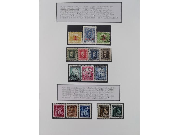 1897/1945, Zuschlags- und Wohltätigkeitsausgaben, interessante Sammlun, dabei Schweiz I-III und 117 FDC, USA Columbus-Satz (t