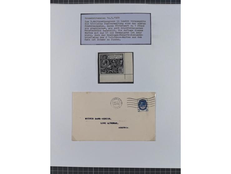 1897/1945, Zuschlags- und Wohltätigkeitsausgaben, interessante Sammlun, dabei Schweiz I-III und 117 FDC, USA Columbus-Satz (t