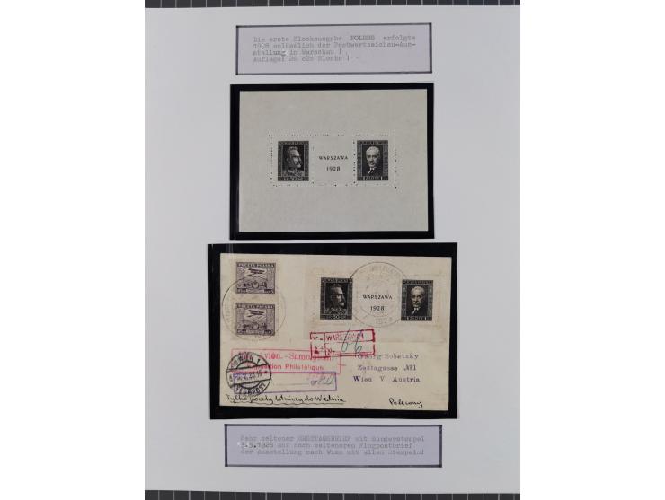 1897/1945, Zuschlags- und Wohltätigkeitsausgaben, interessante Sammlun, dabei Schweiz I-III und 117 FDC, USA Columbus-Satz (t