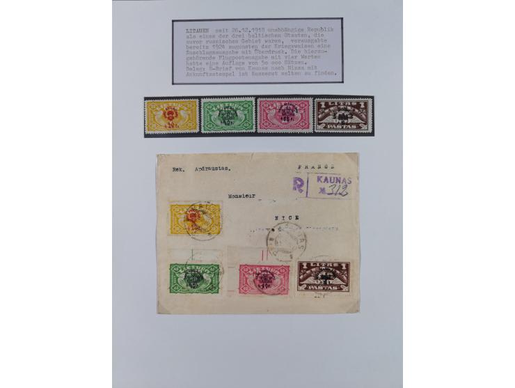 1897/1945, Zuschlags- und Wohltätigkeitsausgaben, interessante Sammlun, dabei Schweiz I-III und 117 FDC, USA Columbus-Satz (t