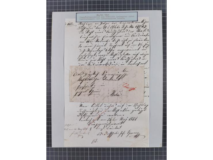 1851, 'Der Ausgabe-Monat der Badischen Briefmarken', interessante Sammlung mit über 60 Belegen einschließlich einiger spätere