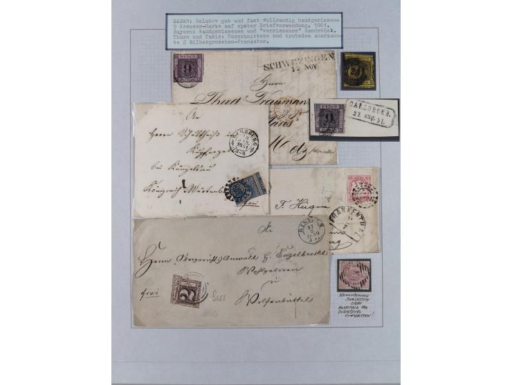 1849/1980, interessante kleine Partie mit auch etwas Ausland, dabei DR mit gestempeltem Herzstück aus Block 2, Eisbärblock, A