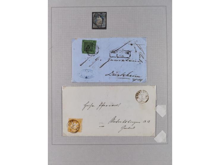 1849/1980, interessante kleine Partie mit auch etwas Ausland, dabei DR mit gestempeltem Herzstück aus Block 2, Eisbärblock, A