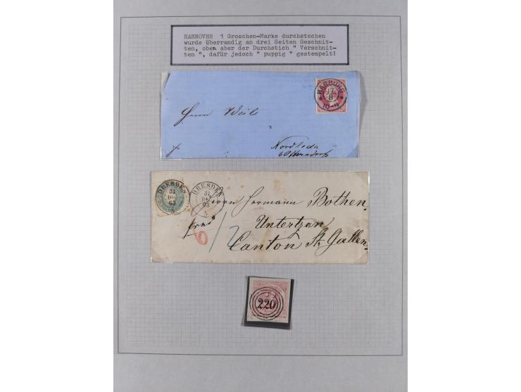 1849/1980, interessante kleine Partie mit auch etwas Ausland, dabei DR mit gestempeltem Herzstück aus Block 2, Eisbärblock, A