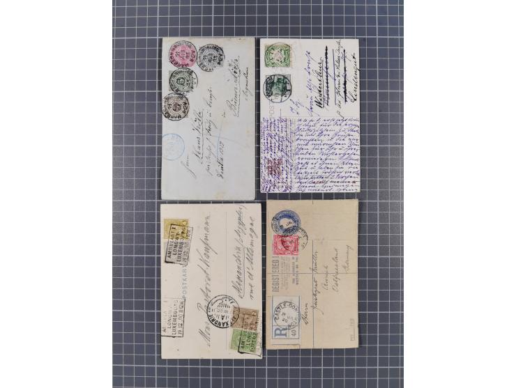 1849/1980, interessante kleine Partie mit auch etwas Ausland, dabei DR mit gestempeltem Herzstück aus Block 2, Eisbärblock, A