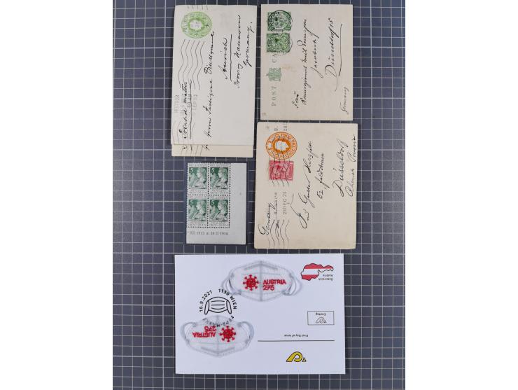 1849/1980, interessante kleine Partie mit auch etwas Ausland, dabei DR mit gestempeltem Herzstück aus Block 2, Eisbärblock, A