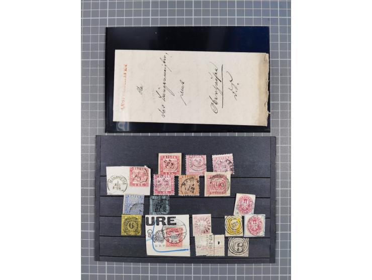 1849/1980, interessante kleine Partie mit auch etwas Ausland, dabei DR mit gestempeltem Herzstück aus Block 2, Eisbärblock, A