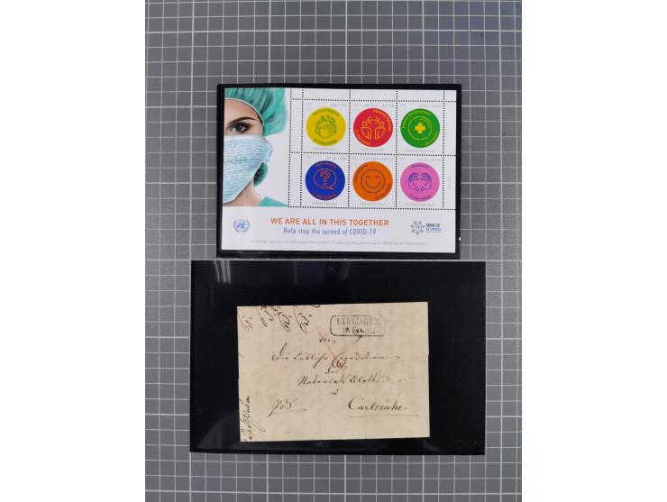 1849/1980, interessante kleine Partie mit auch etwas Ausland, dabei DR mit gestempeltem Herzstück aus Block 2, Eisbärblock, A