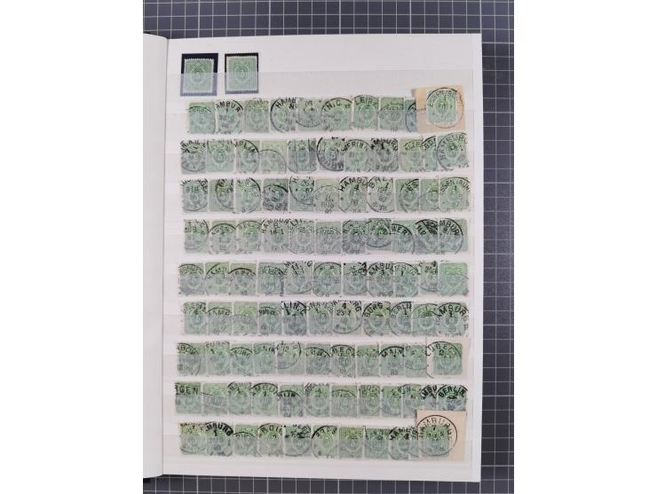 1880/1940 (ca.), interessante Partie in 6 Steckbüchern, dabei u.a. Kolonien sowie schöner Teil Infla mit vielen guten signier