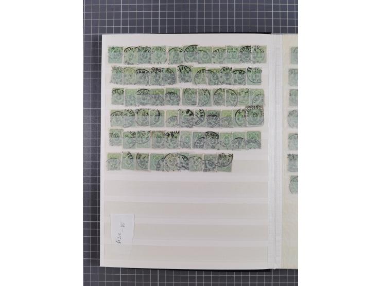 1880/1940 (ca.), interessante Partie in 6 Steckbüchern, dabei u.a. Kolonien sowie schöner Teil Infla mit vielen guten signier