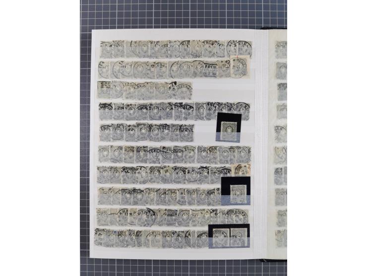 1880/1940 (ca.), interessante Partie in 6 Steckbüchern, dabei u.a. Kolonien sowie schöner Teil Infla mit vielen guten signier