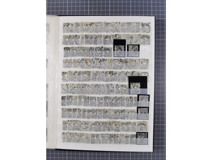 1880/1940 (ca.), interessante Partie in 6 Steckbüchern, dabei u.a. Kolonien sowie schöner Teil Infla mit vielen guten signier