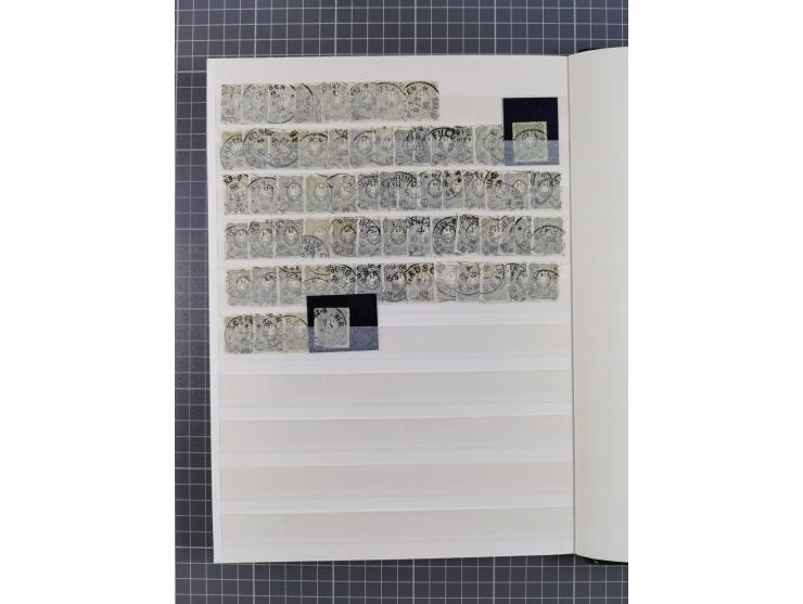 1880/1940 (ca.), interessante Partie in 6 Steckbüchern, dabei u.a. Kolonien sowie schöner Teil Infla mit vielen guten signier