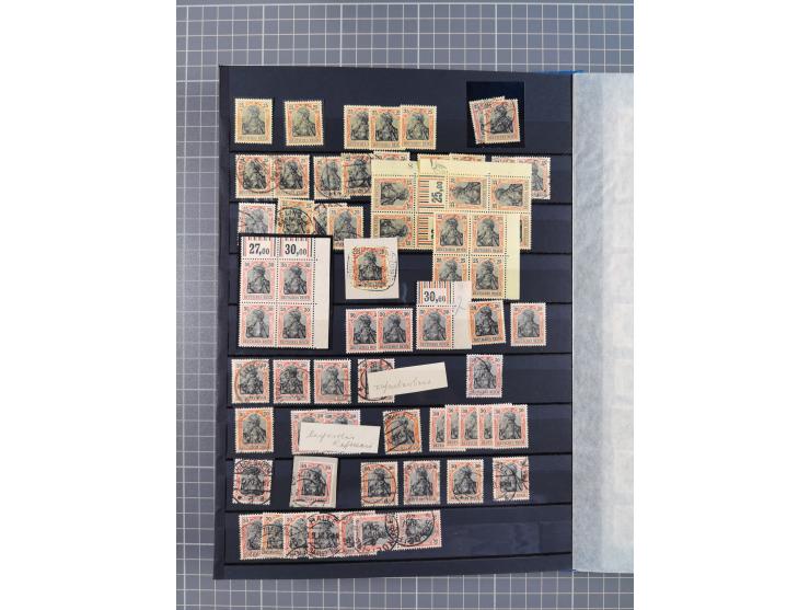 1880/1940 (ca.), interessante Partie in 6 Steckbüchern, dabei u.a. Kolonien sowie schöner Teil Infla mit vielen guten signier