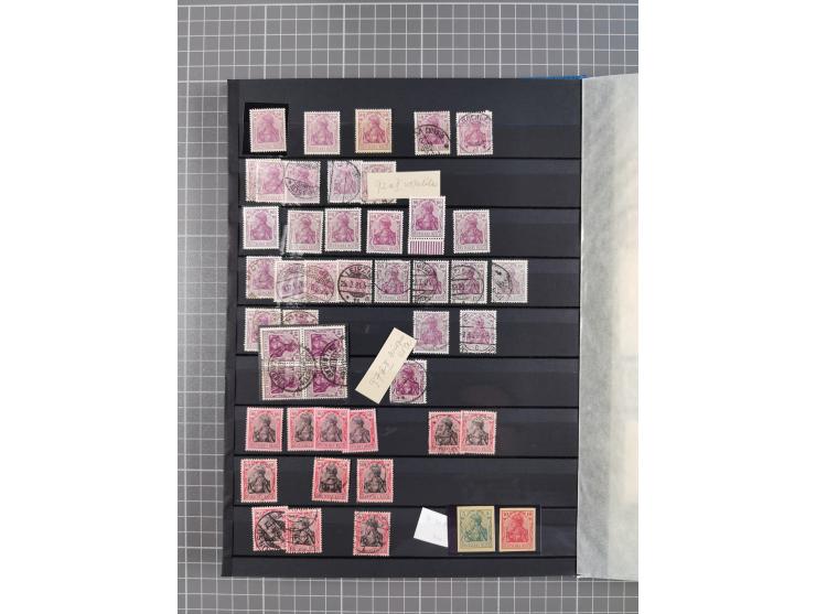 1880/1940 (ca.), interessante Partie in 6 Steckbüchern, dabei u.a. Kolonien sowie schöner Teil Infla mit vielen guten signier