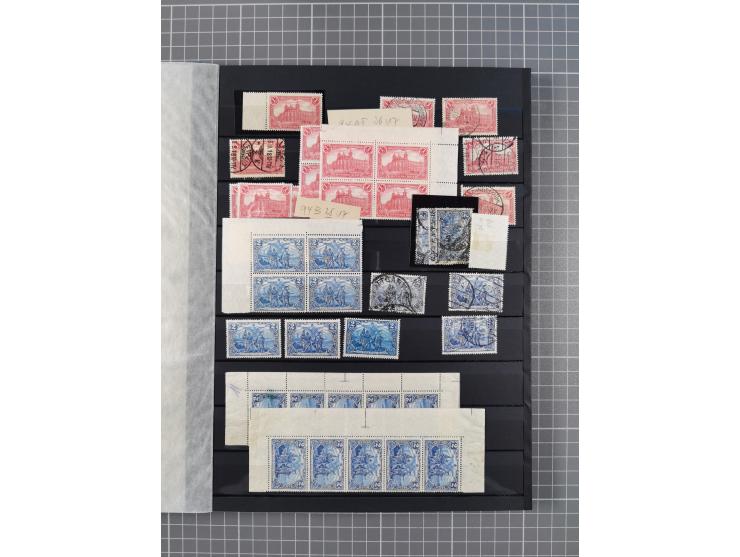 1880/1940 (ca.), interessante Partie in 6 Steckbüchern, dabei u.a. Kolonien sowie schöner Teil Infla mit vielen guten signier