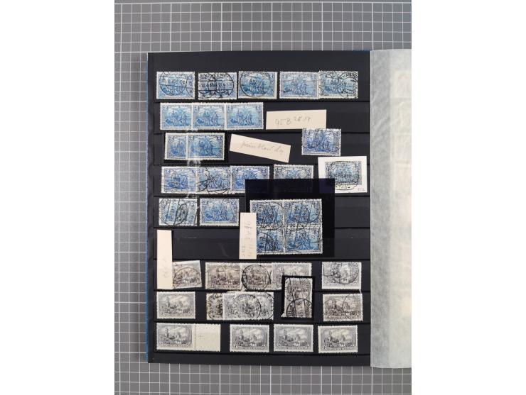 1880/1940 (ca.), interessante Partie in 6 Steckbüchern, dabei u.a. Kolonien sowie schöner Teil Infla mit vielen guten signier