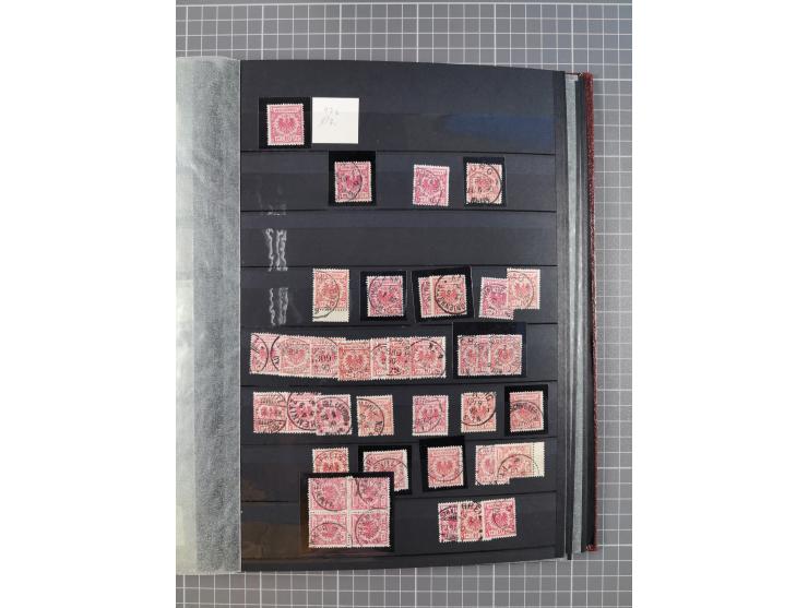 1880/1940 (ca.), interessante Partie in 6 Steckbüchern, dabei u.a. Kolonien sowie schöner Teil Infla mit vielen guten signier