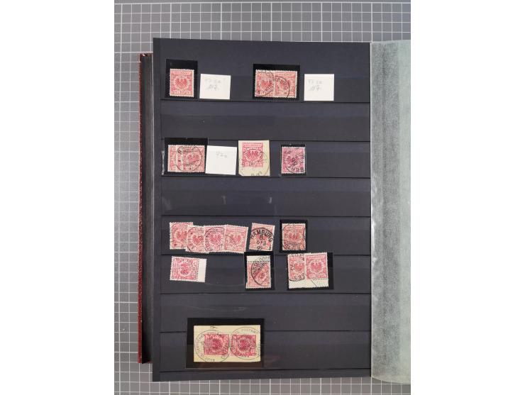 1880/1940 (ca.), interessante Partie in 6 Steckbüchern, dabei u.a. Kolonien sowie schöner Teil Infla mit vielen guten signier