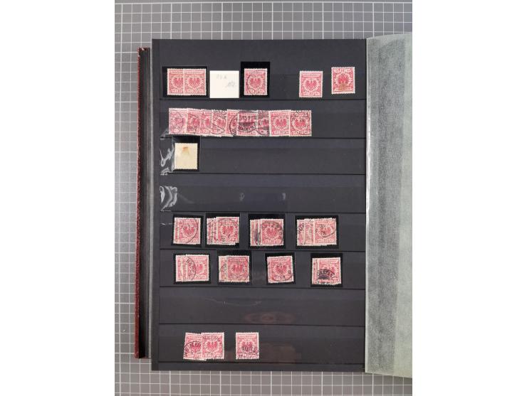 1880/1940 (ca.), interessante Partie in 6 Steckbüchern, dabei u.a. Kolonien sowie schöner Teil Infla mit vielen guten signier