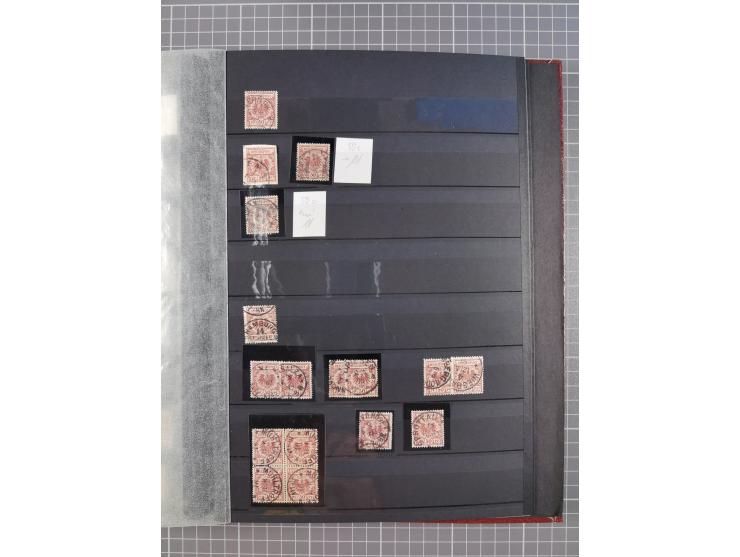 1880/1940 (ca.), interessante Partie in 6 Steckbüchern, dabei u.a. Kolonien sowie schöner Teil Infla mit vielen guten signier