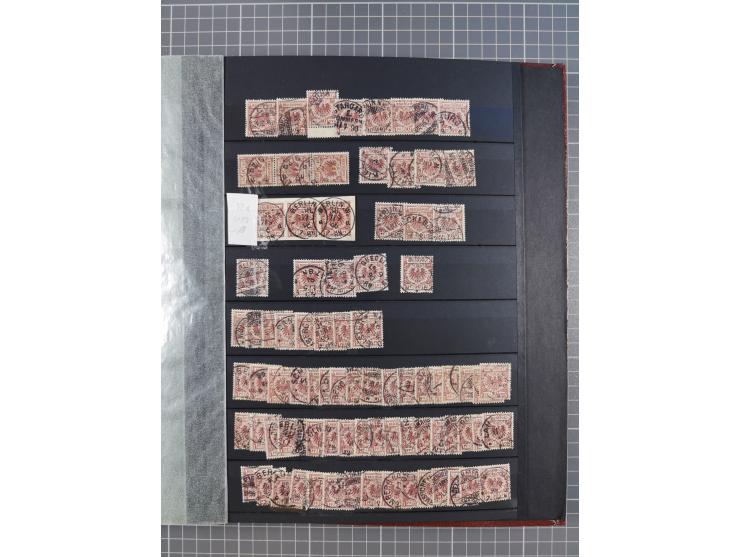 1880/1940 (ca.), interessante Partie in 6 Steckbüchern, dabei u.a. Kolonien sowie schöner Teil Infla mit vielen guten signier